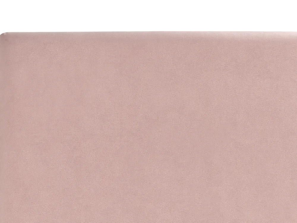 Sängyt<Beliani Parisanky Sametti Vaaleanpunainen 140 X 200 Cm Fitou