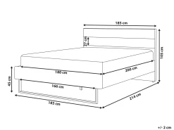 Sängyt<Beliani Parisanky Sametti Vihrea 180 X 200 Cm Bellou