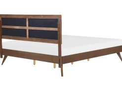 Clearance Beliani Parisanky Tumma Puu/Harmaa 180 X 200 Cm Poissy