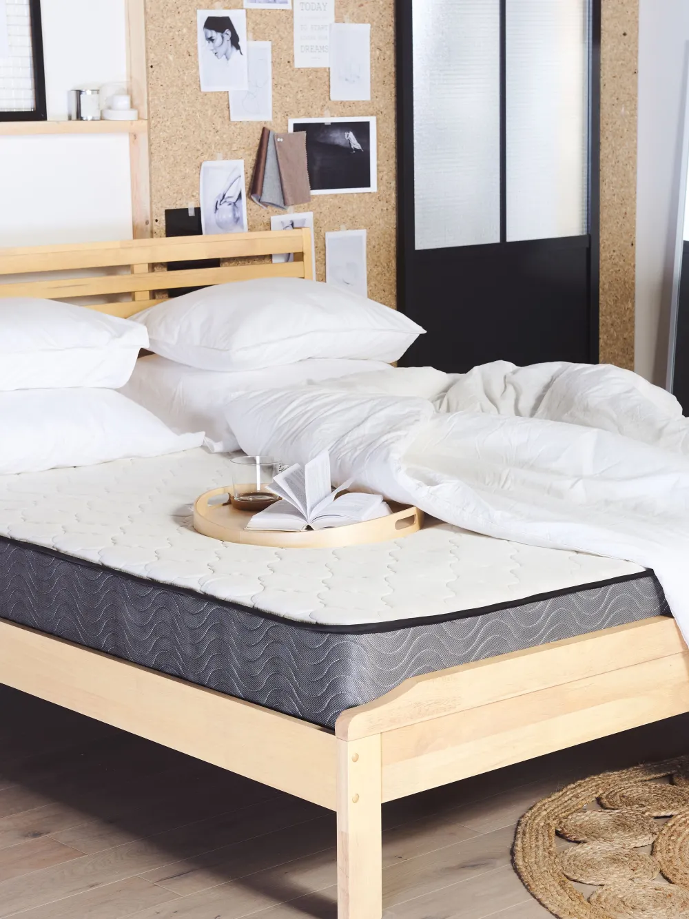 Hot Beliani Parisanky Vaalea Kumipuu 180 X 200 Cm Carnac