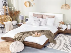 Sängyt<Beliani Parisanky YoPöydät Ruskea 180 X 200 Cm Zen