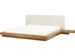 Sängyt<Beliani Parisanky YoPöydät Vaalea Puu 180 X 200 Cm Zen