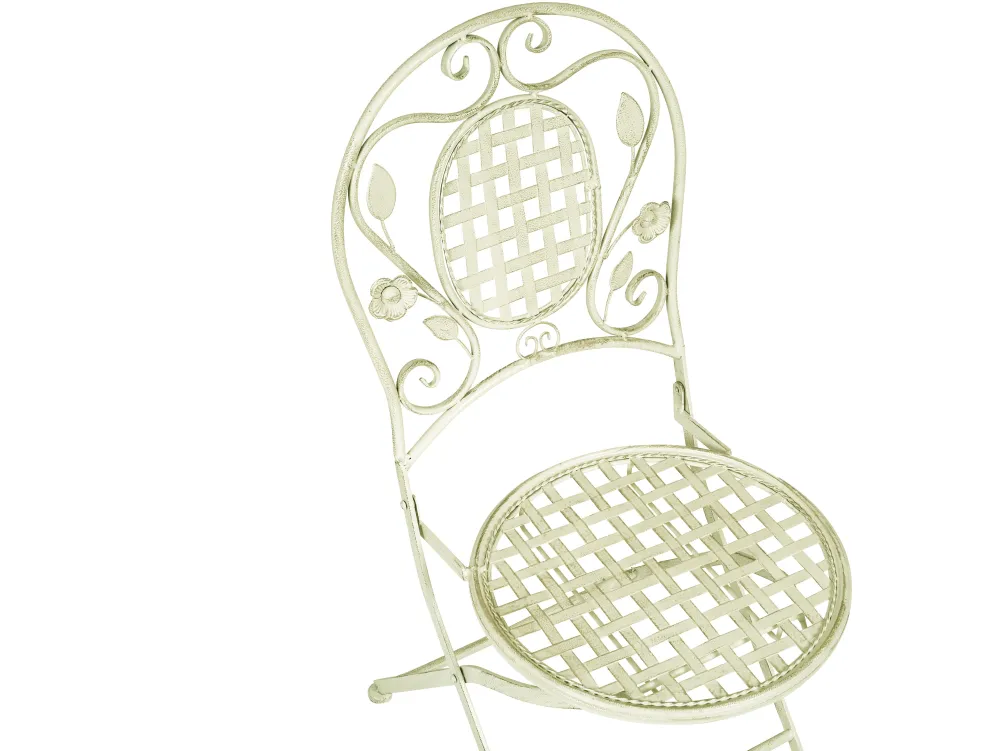 Ulkokalusteet<Beliani Parvekekalustesetti Metallinen Vaaleanvihrea Bivio