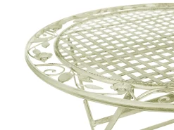 Ulkokalusteet<Beliani Parvekekalustesetti Metallinen Vaaleanvihrea Bivio