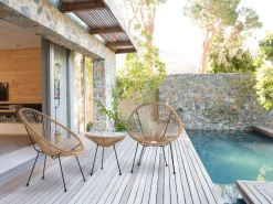 Shop Beliani Parvekekalustesetti Polyrottinki Luonnollinen Acapulco Ii