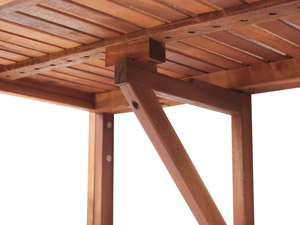 Best Sale Beliani Parvekepoyta 60X40 Cm Puinen Tumma Udine