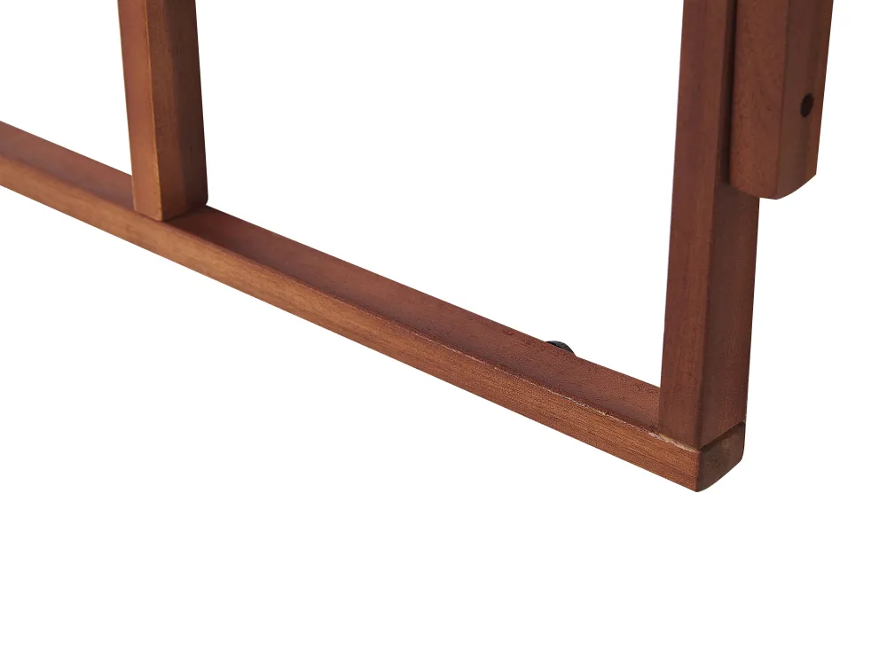 Best Sale Beliani Parvekepoyta 60X40 Cm Puinen Tumma Udine