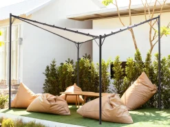 Discount Beliani Paviljonki Beige 300 X 300 Cm Aventine