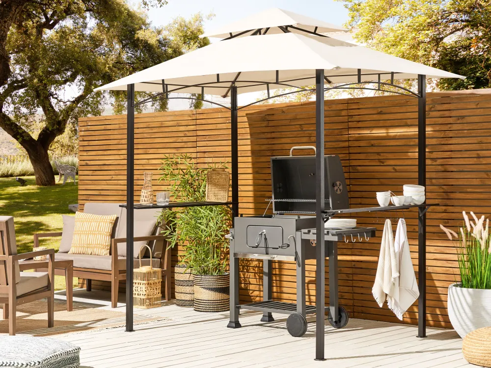 New Beliani Paviljonki Beige 240 X 148 Cm Naro