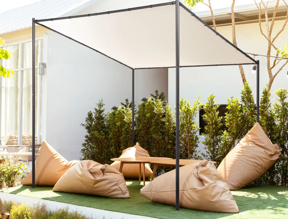 Ulkokalusteet<Beliani Paviljonki Beige 282 X 294 Cm Vimino