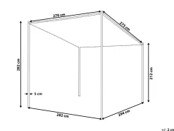 Ulkokalusteet<Beliani Paviljonki Beige 282 X 294 Cm Vimino