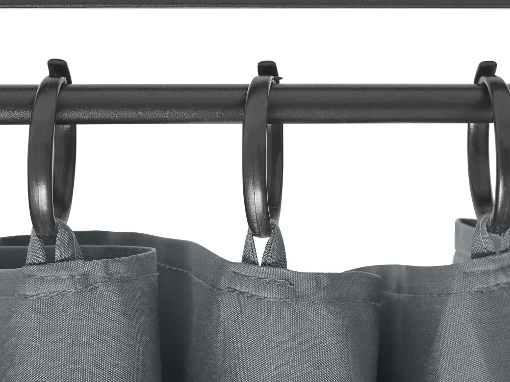 Ulkokalusteet<Beliani Paviljonki Grafiitinharmaa 400 X 300 Cm Colos