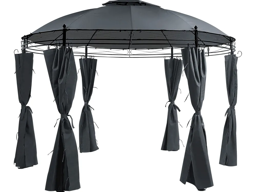 Online Beliani Paviljonki Grafiitinharmaa 360 X 275 Cm Safara