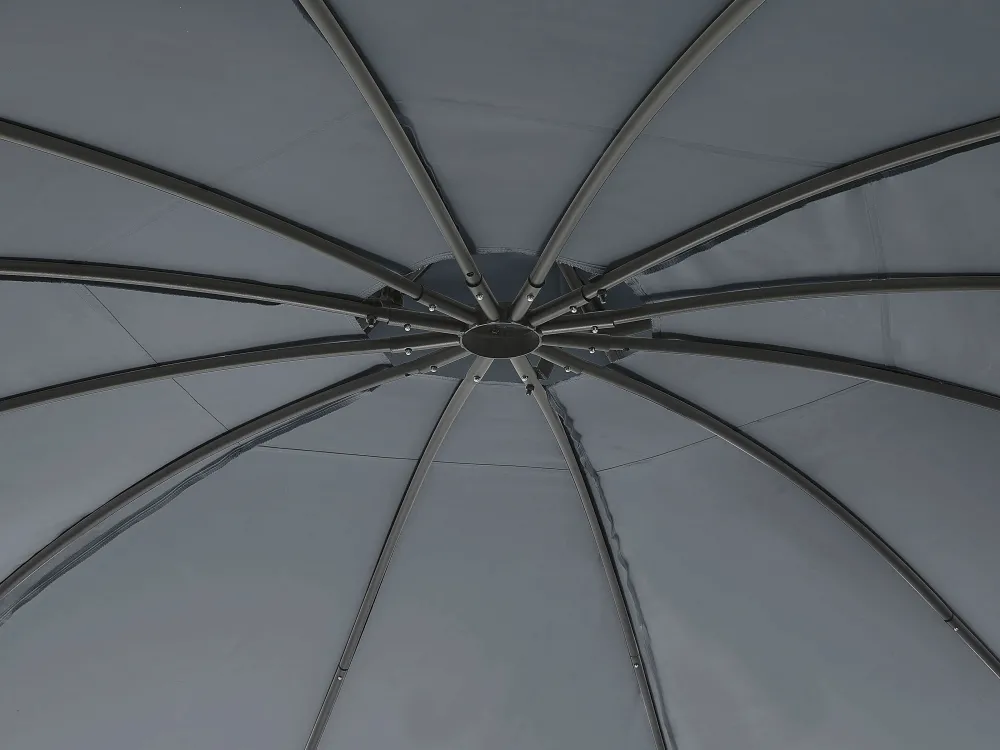 Online Beliani Paviljonki Grafiitinharmaa 360 X 275 Cm Safara