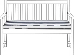 Tekstiilit<Beliani Pehmuste 112 X 54 Cm Laivastonsininen Raidallinen Vivara