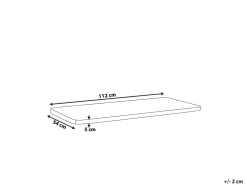 Tekstiilit<Beliani Pehmuste 112 X 54 Cm Laivastonsininen Raidallinen Vivara