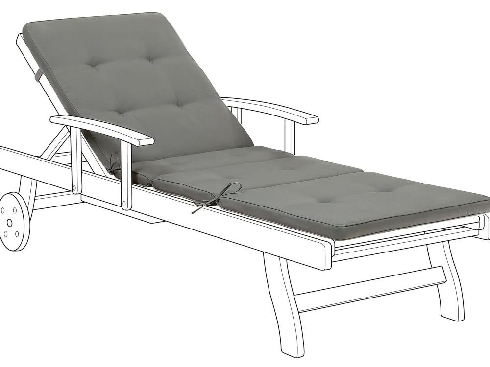 Tekstiilit<Beliani Pehmuste Lepotuoliin Tummanharmaa Toscana, Java