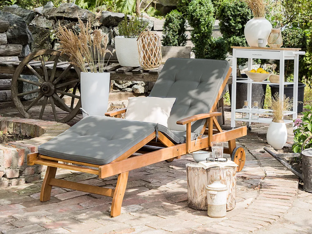 Tekstiilit<Beliani Pehmuste Lepotuoliin Tummanharmaa Toscana, Java