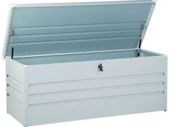 Ulkokalusteet<Beliani Pehmustelaatikko Teraksinen Vaaleanharmaa 165X70 Cm Cebrosa