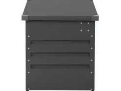 Ulkokalusteet<Beliani Pehmustelaatikko Teraksinen Grafiitinharmaa 132X62 Cm Cebrosa