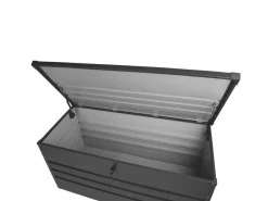 Ulkokalusteet<Beliani Pehmustelaatikko Teraksinen Grafiitinharmaa 132X62 Cm Cebrosa