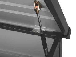 Ulkokalusteet<Beliani Pehmustelaatikko Teraksinen Grafiitinharmaa 132X62 Cm Cebrosa