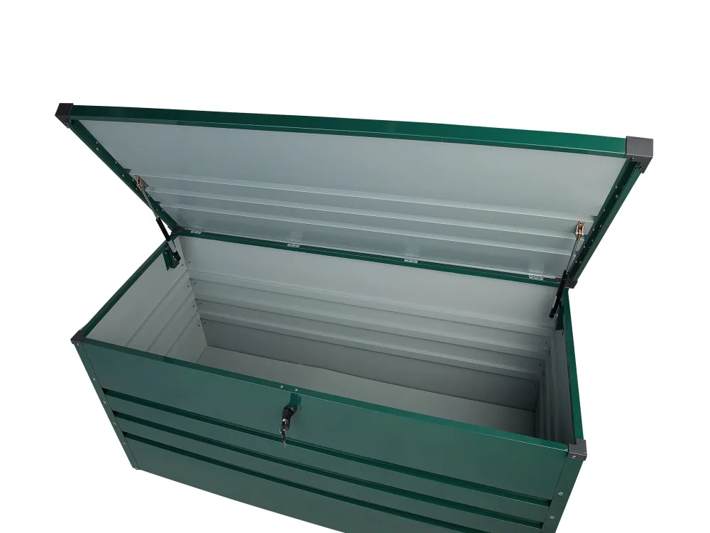 Ulkokalusteet<Beliani Pehmustelaatikko Teraksinen Tummanvihrea 132X62 Cm Cebrosa