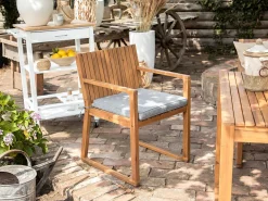 Cheap Beliani Pehmustetyyny Tuoliin Harmaa 8Kpl Sassari