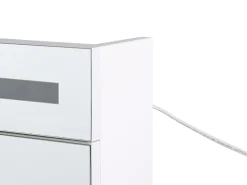 Store Beliani Peilikaappi Led-Valo Valkoinen 60 X 60 Cm Jaramillo