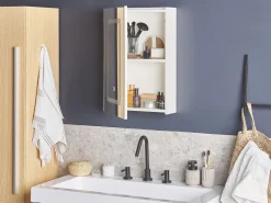 Hot Beliani Peilikaappi Led-Valo Valkoinen 40 X 60 Cm Condor