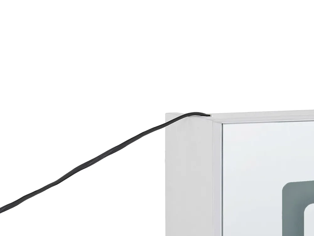 Hot Beliani Peilikaappi Led-Valo Valkoinen 40 X 60 Cm Condor