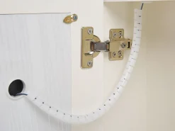 Store Beliani Peilikaappi Led-Valo Valkoinen 60 X 60 Cm Chabunco