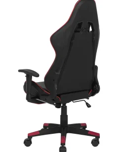 Store Beliani Pelituoli Keinonahka Musta/Punainen Victory