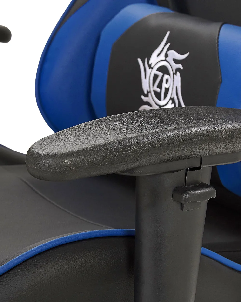 Shop Beliani Pelituoli Keinonahka Musta/Sininen Victory