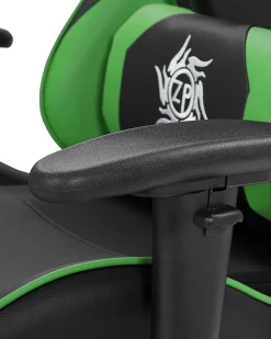 Lastenhuone<Beliani Pelituoli Keinonahka Musta/Vihrea Victory