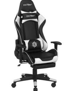 Lastenhuone<Beliani Pelituoli Keinonahka Musta/Valkoinen Victory