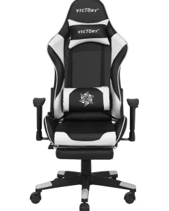 Lastenhuone<Beliani Pelituoli Keinonahka Musta/Valkoinen Victory