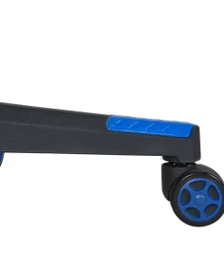 Store Beliani Pelituoli Keinonahka Musta/Tummansininen Gamer