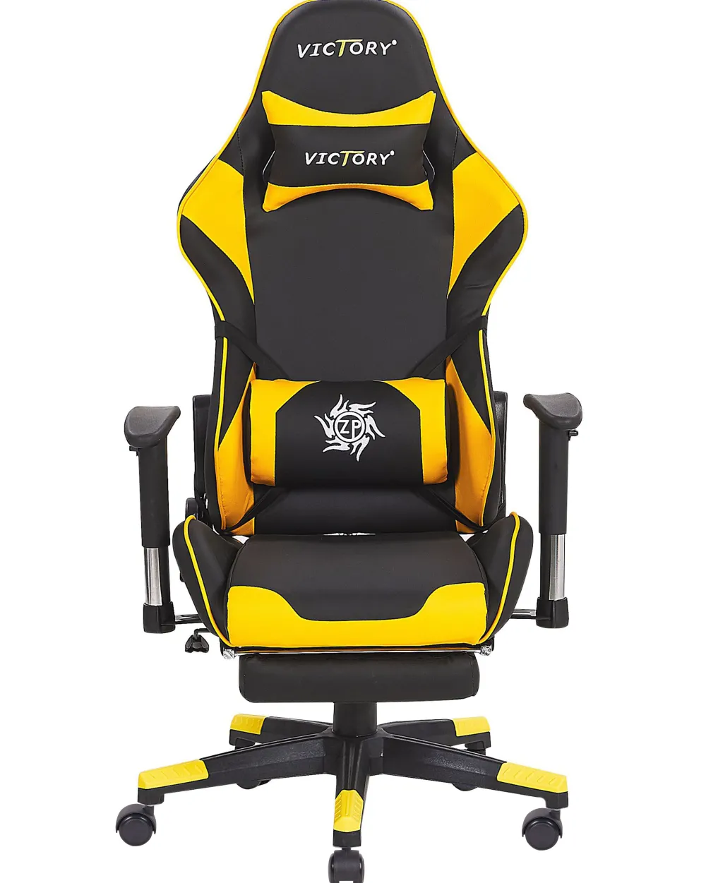 Online Beliani Pelituoli Keinonahka Musta/Keltainen Victory