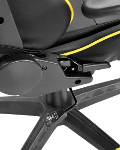 Online Beliani Pelituoli Keinonahka Musta/Keltainen Victory