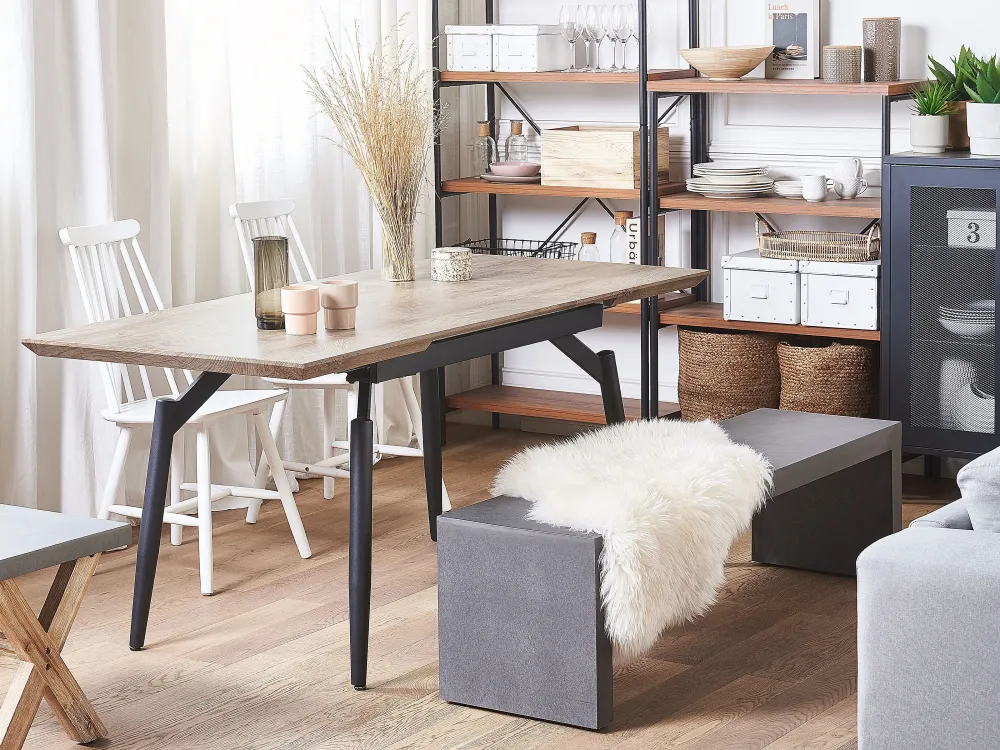 Ulkokalusteet<Beliani Penkki Harmaa Betoni U-Muotoinen 150 X 40 Cm Taranto