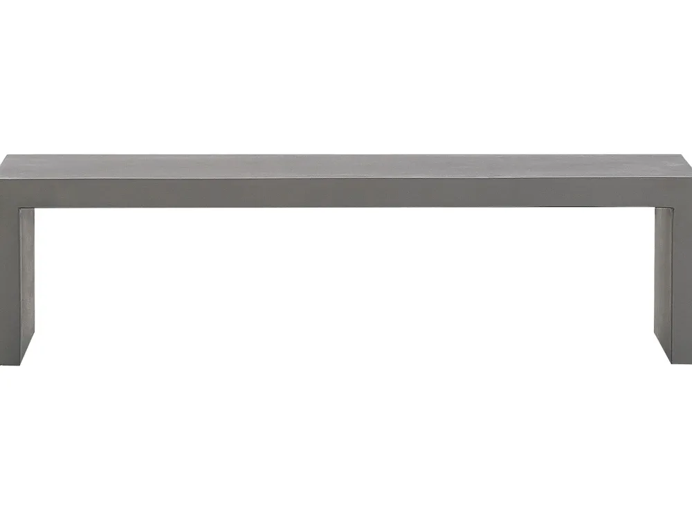 Ulkokalusteet<Beliani Penkki Harmaa Betoni U-Muotoinen 150 X 40 Cm Taranto