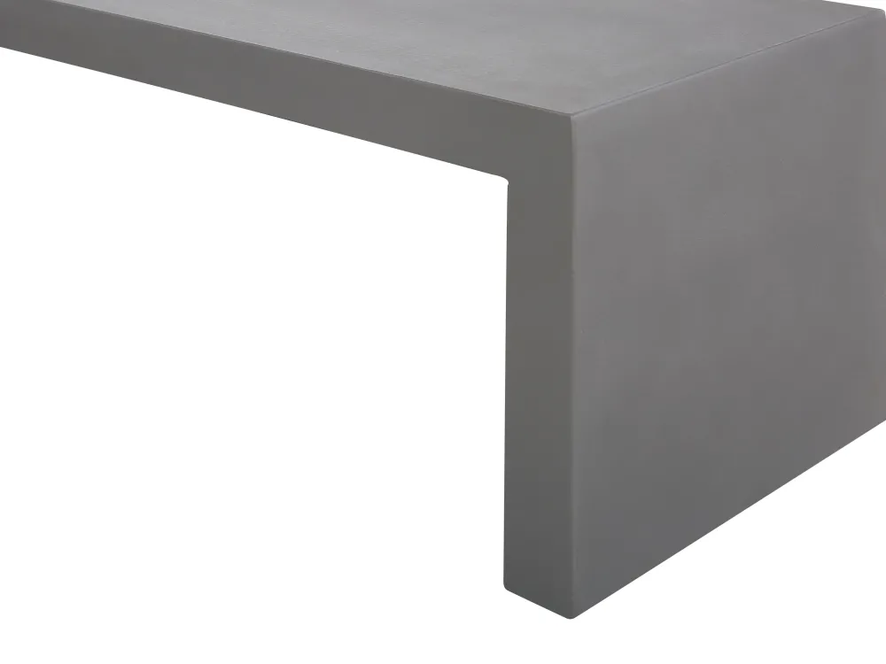 Ulkokalusteet<Beliani Penkki Harmaa Betoni U-Muotoinen 150 X 40 Cm Taranto