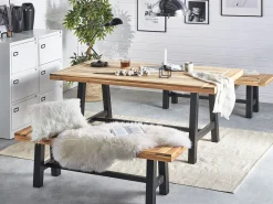 Ulkokalusteet<Beliani Penkki Musta Scania