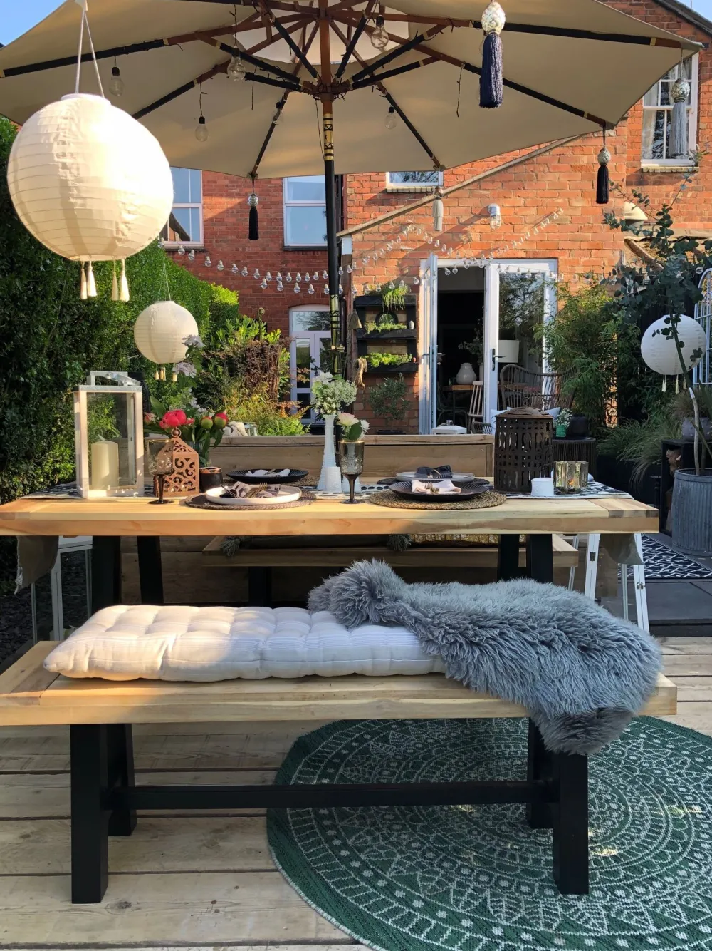 Ulkokalusteet<Beliani Penkki Musta Scania