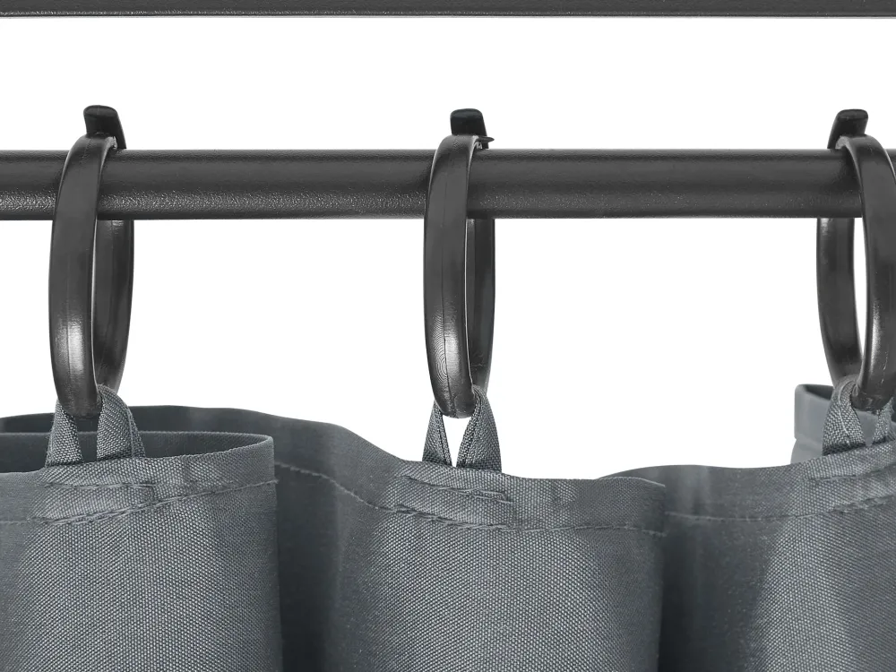 Ulkokalusteet<Beliani Pihakatos Tummanharmaa Portel