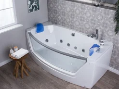 Best Beliani Poreamme Led-Valot Valkoinen 175 X 85 Cm Fuerte