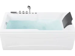 Kylpy- & Poreammeet<Beliani Poreamme Oikeak. Led-Valot Valkoinen 169 X 81 Cm Artemisa