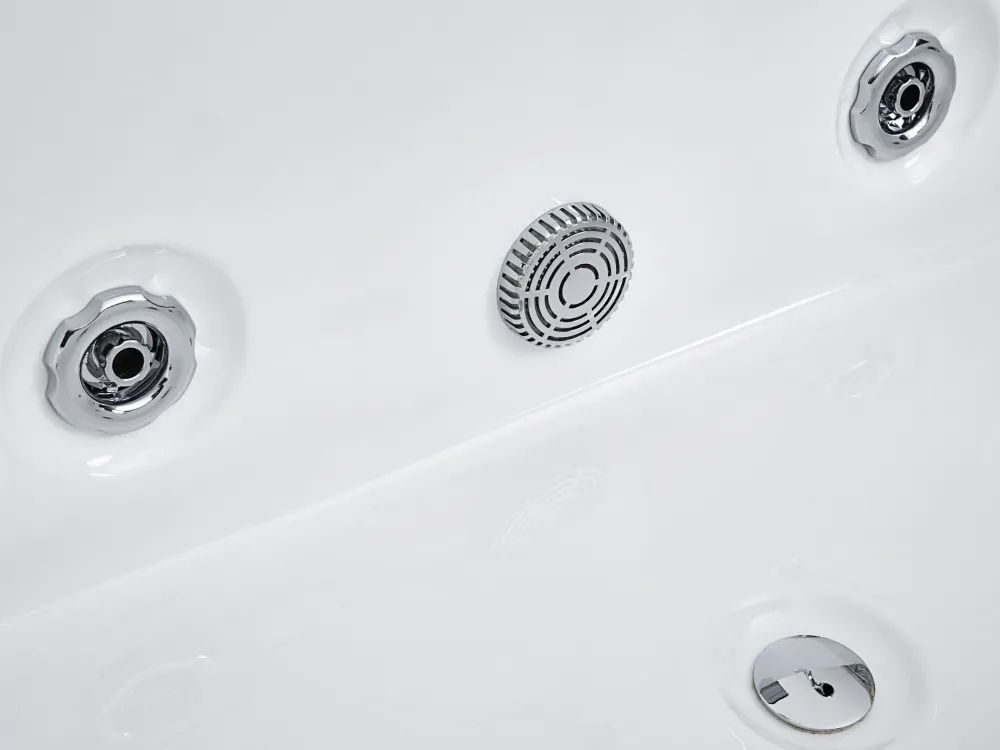 Kylpy- & Poreammeet<Beliani Poreamme Oikeak. Led-Valot Valkoinen 183 X 90 Cm Varadero