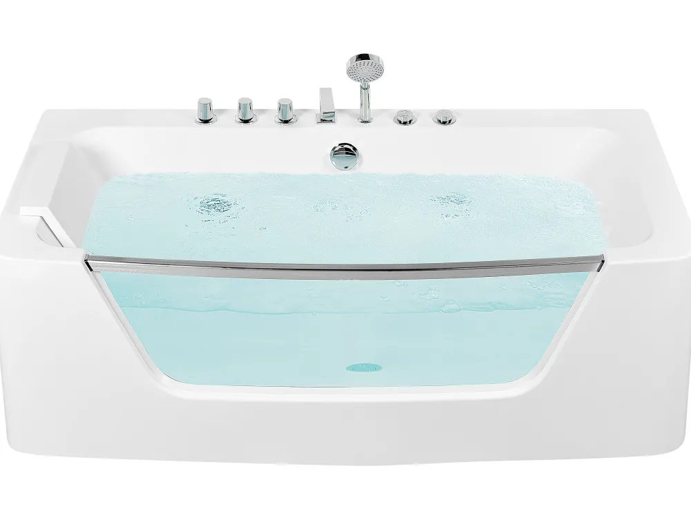 Flash Sale Beliani Poreamme Valkoinen 170 X 85 Cm Barranca